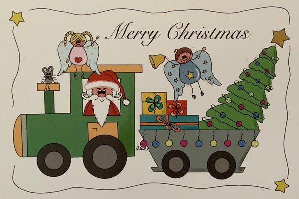 Postkarte "Merry Christmas"